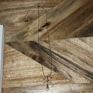 Elegant Gold Cross Pendant Necklace